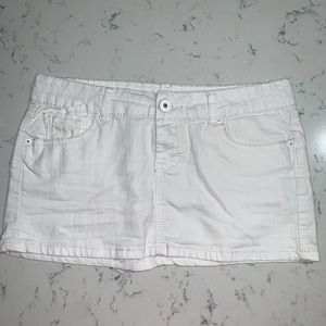 Bongo white  jean skirt